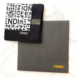 Fendi Monochrome Logo Scarf